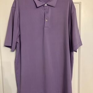 Peter Millar Summer Comfort Lavender Stripe Polo Shirt